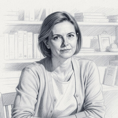 Portrait dessiné d'Isabelle Rochat
